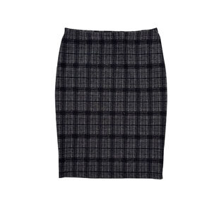 Women's Philosophy Republic Clothing Plaid Skirt Black/Gray Size M